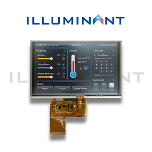 BOE 5 นิ้ว RTP 800x480 จอแสดงผล TFT LCD โมดูล FPC ปลั๊กอินอินเทอร์เฟซ RGB ILI6122/ILI5960 500 นิต 12 นาฬิกา ไฟแบ็คไลท์ LED - Product Image 3