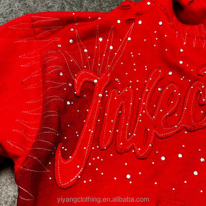 Sweat à capuche personnalisé avec strass, pull-over uni pour l'hiver, homme, femme, unisexe, luxe, 100% coton, molleton, impression numérique écologique - Product Image 5