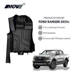 Alfombrillas de coche TPE para Ford Ranger 2023 +, revestimientos de suelo antideslizantes para todo tipo de clima, ajuste personalizado, Interior de coche de alta calidad, Vietnam - Product Image 2