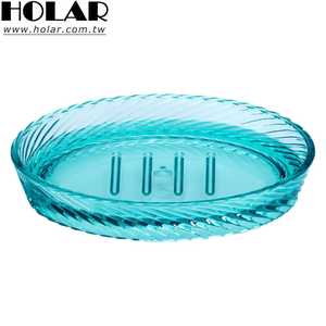 [Holar] Taiwan Made Stripes Plateau porte-savon vert incassable pour salle de bain toilette - Product Image 1