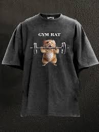T-shirt de sport ample en coton premium respirant pour la gym et l'entraînement, avec sérigraphie, broderie et design graphique - Product Image 3
