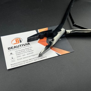 Herramienta de extensión de cabello al por mayor más vendida, alicate de enlace de microanillo con logotipo personalizado, acero de plasma negro sostenible - Product Image 2