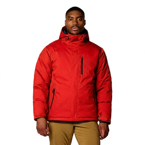Chaqueta de Motocicleta con Capucha para Hombre, Color Verde Oliva, Impermeable, Transpirable, de Secado Rápido, de Poliéster, Abrigo Informal de Invierno con Cierre Frontal y Logotipo - Product Image 4