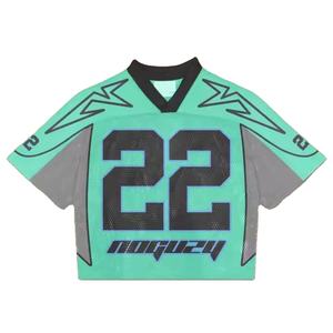 Camiseta de fútbol de todos los equipos de gran tamaño, camiseta de fútbol americano cuadrada sublimada personalizada a la venta a precio bajo - Product Image 1