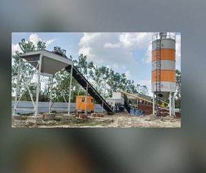 Machine à béton prêt à l'emploi Akona 30 mètres cubes/heure avec PLC et moteur - Product Image 3
