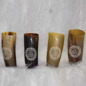 Tasse à boire en corne de buffle polie, style Viking, forme naturelle, pour bière, café, bière artisanale, décoration - Product Image 4