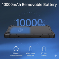Tablet Android Industrial Resistente de 10.1 Pulgadas, Venta Caliente, ODM/OEM, IP65 para Exteriores, NFC, 4G, GPS, Tablet para Montaje en Vehículo, Código de Barras 2D, Zebra, RJ45