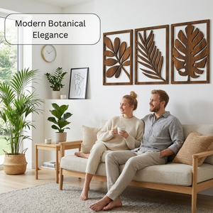 Arte de Pared con Hojas Tropicales, Decoración de Pared de Madera, Arte de Pared de Madera Cortado con Láser, Decoración de Pared de MDF |   Decoración de Pared con Diseño de Selva, Arte Botánico para Pared - Product Image 4