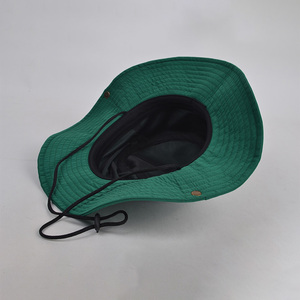Sombreros de Pescador para Hombre y Mujer al por Mayor, Protección UV Personalizada, Sombrero de Pescador Tipo Boonie de Ala Ancha con Cordón - Product Image 5