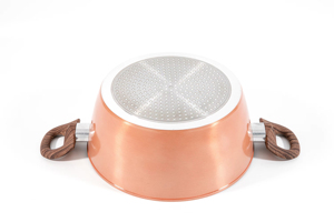 Casserole de luxe antiadhésive avec revêtement renforcé au titane, cœur en aluminium de qualité supérieure, couvercle en verre trempé et poignée confortable - Product Image 4