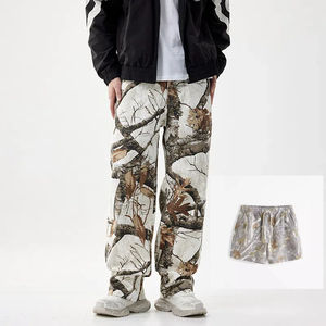 OEM 2026 High Quality Custom Pant for Men Straight Wide Leg 100% Cotton Camouflage <b>Trousers</b> - Product Image 1