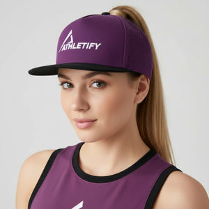 Gorra de Béisbol Deportiva Transpirable de Etiqueta Privada Athletify, Corte Láser, Cierre Ajustado, Unisex, para las Cuatro Estaciones - Product Image 1