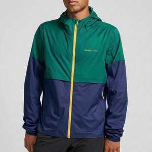 <b>Mens</b> Color Block Hooded Windbreaker <b>Jacket</b> Lightweight Zip Up Outdoor <b>Running</b> <b>Jacket</b> With Meyba Sports Branding - Product Image 4