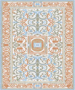 Tapis persan en coton à poils coupés et longs, tufté à la main, écologique, avec envers antidérapant en latex, pour salon, chambre, exercice et prière - Product Image 4