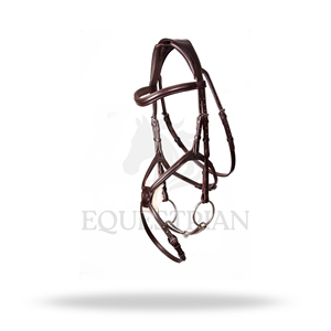 บังเหียนหนังแกะแบบกราเคล ขนาดมาตรฐานสำหรับขี่ม้าแบบอังกฤษ เพื่อความสบายของม้า - Product Image 3