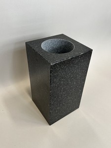 Vases carrés en granit noir <span class=keywords><strong>sud</strong></span>-africain de style slovaque au design moderne pour cimetière et funérailles - Product Image 4
