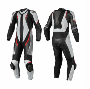 Combinaison de course MotoCP en cuir de vachette/crocodile de qualité supérieure avec protection homologuée CE - Product Image 1