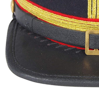 Gorro de Invierno con Encaje Azul Marino, Gorros Kepis de Alta Calidad, Ajustables y Elegantes, Reproducción Americana de Gorros Kepis
