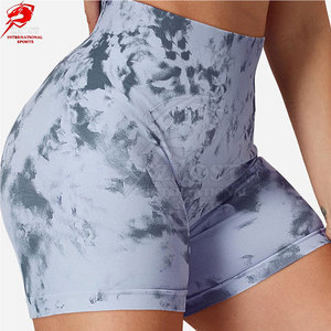 Shorts élégants à effet froncé, en tissu extensible léger, taille haute, pour tenues décontractées, voyages d'été, loisirs et usage quotidien - Product Image 5