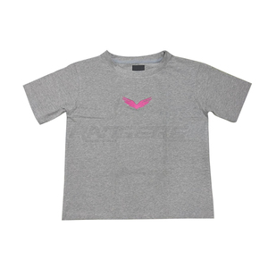 Camiseta Deportiva Gris para Hombre, 100% Algodón Jersey, Cuello Redondo, Manga Corta, Ropa Deportiva, Logotipo Personalizado OEM, Camisetas Casuales Atléticas - Product Image 1