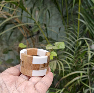 Support de serviettes en bois et résine, best-seller, pour table, design minimaliste et luxueux, pour la salle à manger à domicile, restaurant - Product Image 2