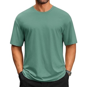 T-shirt en coton vierge pour homme, col rond, qualité supérieure, vente en gros, OEM, ODM, marque privée, usine, personnalisation sur mesure - Product Image 2