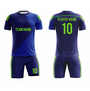 ชุดเสื้อฟุตบอลแบบกำหนดเองสำหรับผู้ชาย สีม่วงลายทาง โพลีเอสเตอร์ 100% แขนสั้น ระบายเหงื่อได้ดี ทรงสปอร์ต เหมาะกับทุกฤดูกาล ชุดทีม - Product Image 2