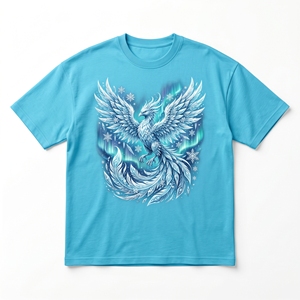 Camiseta Cosmic Aries Ram |   Camiseta de algodón grueso de 240 GSM en azul marino intenso con gráfico del zodiaco de la nebulosa de las estrellas - Product Image 5