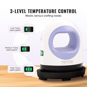 Presse à chaud portable mini compacte et à arrêt automatique avec contrôle de température à 3 niveaux pour transfert thermique - Product Image 3
