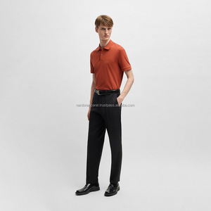 Nardon personalizado bordado Logo algodón tejido botón manga corta raya para Polo camisetas para Hombres estilo Casual - Product Image 1