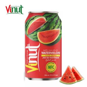 Jus de pastèque sans sucre VINUT 330 ml, prix usine, marque privée, fournisseur Vietnamien - Product Image 1