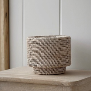 Articles de décoration de jardin, pot en rotin pour plantes d'intérieur et d'extérieur, pots à fleurs artisanaux. - Product Image 5