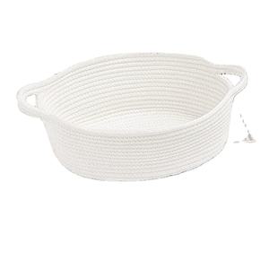 Juego de Cestas Pequeñas, Cesta de Lavandería Rectangular Plegable Natural, Material de Tela de Algodón Tejido con Cuerda - Product Image 2