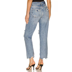 Jeans de mezclilla holgados de cintura media para mujer, estilo vintage, de pierna ancha, casuales, para streetwear, con cierre de botones, 100% algodón, personalizables, al por mayor - Product Image 5