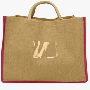Bolsa de mercado moderna y ecológica de yute, espaciosa y reutilizable, con asas resistentes para compras, oficina y uso diario. - Product Image 5