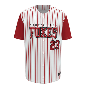 Custom Sublimation Baseball Jersey <b>Half</b> Sleeve <b>Button</b> Up Team Uniform Personalized Baseball <b>Shirt</b> with Logo Name Number OEM - Product Image 1