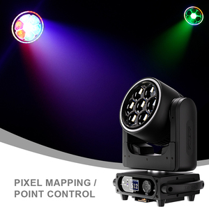 SHEHDS Luz de escenario móvil LED RGB 7×40W con zoom DMX512 para discoteca y club nocturno - Product Image 5