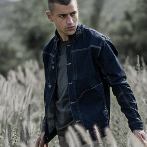 Chaqueta Vaquera Cortavientos de Moda para Hombre, Chaquetas Vaqueras para Hombre a Precio de Mayoreo, Chaqueta Vaquera a Precio Accesible - Product Image 3