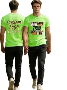 Front-Custom Printed Crew Neck Chest Labels Personalized Customization Your Own Images Custom Text Eco-Friendly T-Shirts - Product Image 3