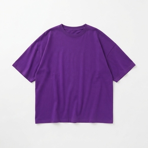 Lot de T-shirts Oversize Noirs et Gris en Coton Épais, Coupe Ample à Épaules Tombantes, Style Streetwear – Vente en Gros - Product Image 6