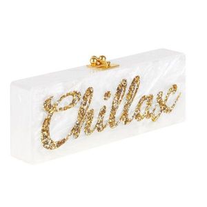 Bolso de Mano de Diseño para Mujer, Elegante Accesorio de Noche Hecho de Resina y Cristal - Product Image 3