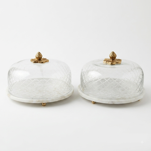 Soporte de Pastel de Mármol con Cúpula, Soportes de Pastel de Cristal de Lujo, Soporte de Pastel para Bodas, Tabla Cuadrada para Queso, Juego de Platos con Cúpula - Product Image 4
