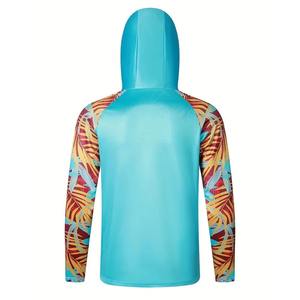 Camisetas de Pesca Transpirables de Secado Rápido con Protección UPF 50 para Hombre y Mujer, Sudadera con Capucha de Pesca con Diseño de Logotipo, Jersey de Pesca de Manga Larga, Máscara Personalizada - Product Image 2