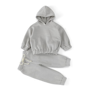 Vente Flash : Ensemble de Survêtement Personnalisé pour Bébés et Tout-Petits – Survêtement en Molleton Doux à Capuche et Taille Élastique, Respirant - Product Image 1