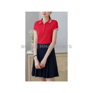 Polo pour femme à manches courtes, séchage rapide, col tricoté, coupe classique - Product Image 6