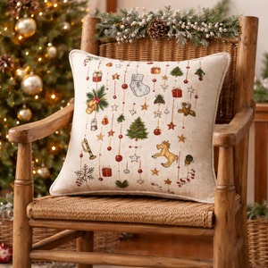 High on Demand Festive Cushion <b>Pillow</b> Cover for Christmas Diwali Wedding Party and Home Decoration Use Available For Sale - Product Image 2