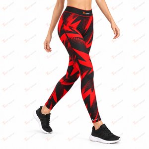 Custom Sublimation <b>Leggings</b> for Women High Waist Sports Yoga Gym Fitness Running Pants Full <b>Print</b> Stretch Activewear OEM - Product Image 3