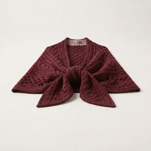 Chal de Punto Grueso de Imitación de Cachemira con Borlas para Otoño e Invierno, Estilo Étnico Europeo y Americano para Mujer - Product Image 2