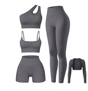 Ensemble de soutien-gorge de yoga pour femmes, tenue de sport, leggings taille haute, soutien-gorge de sport, vêtements d'entraînement pour femmes - Fournisseur - Product Image 2