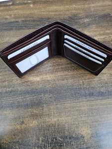 Portefeuille vintage en cuir véritable avec bracelet détachable, porte-cartes fin fait main pour hommes et femmes - Product Image 2